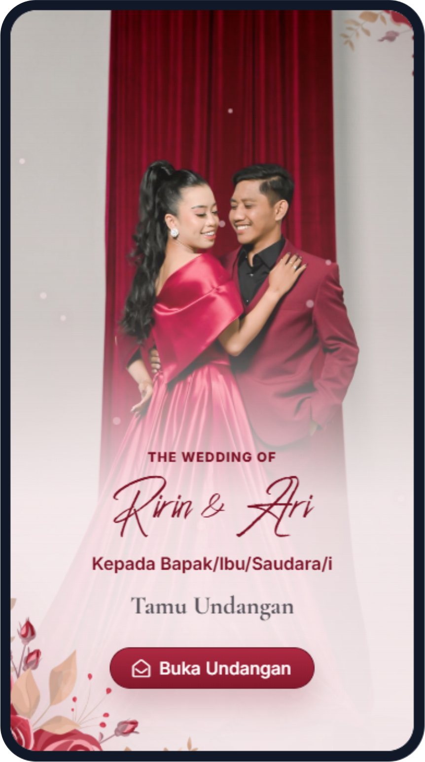 Preview tema Red Floral